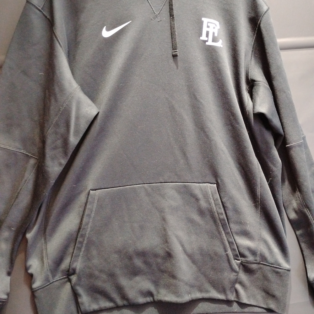 Nike Black Pullover Hoodie with White Logos